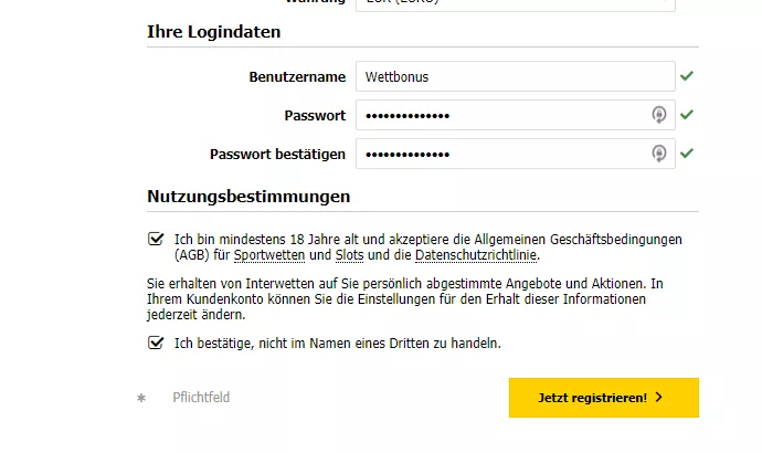 Interwetten Login